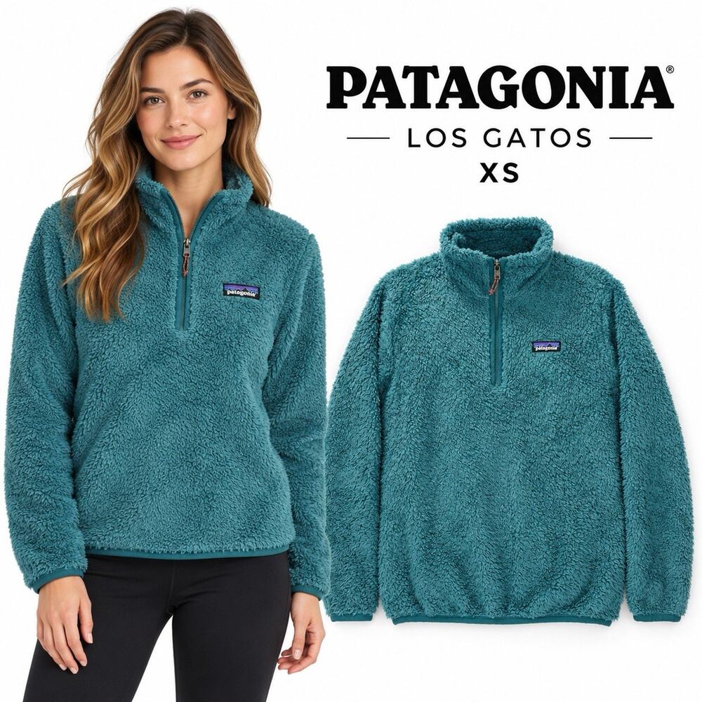 Patagonia Women’s XS Los Gatos 1/4 Zip Fleece Pullover Abalone Blue Outdoor